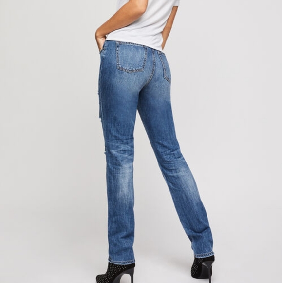 BCBGeneration Womens Lace Inset Boyfriend Jean - Picture 4 of 8